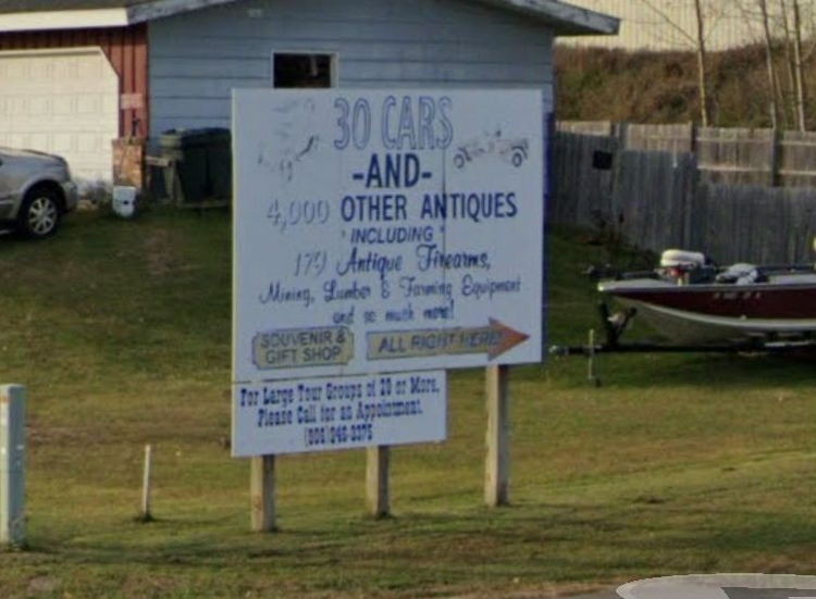 House of Yesteryear - Old Sign Standing In 2019 (newer photo)